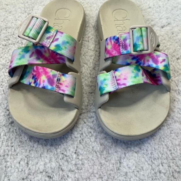 Women's Chacos Chillos Colorful Slide Slip On Shoe Size 6W - Picture 2 of 9